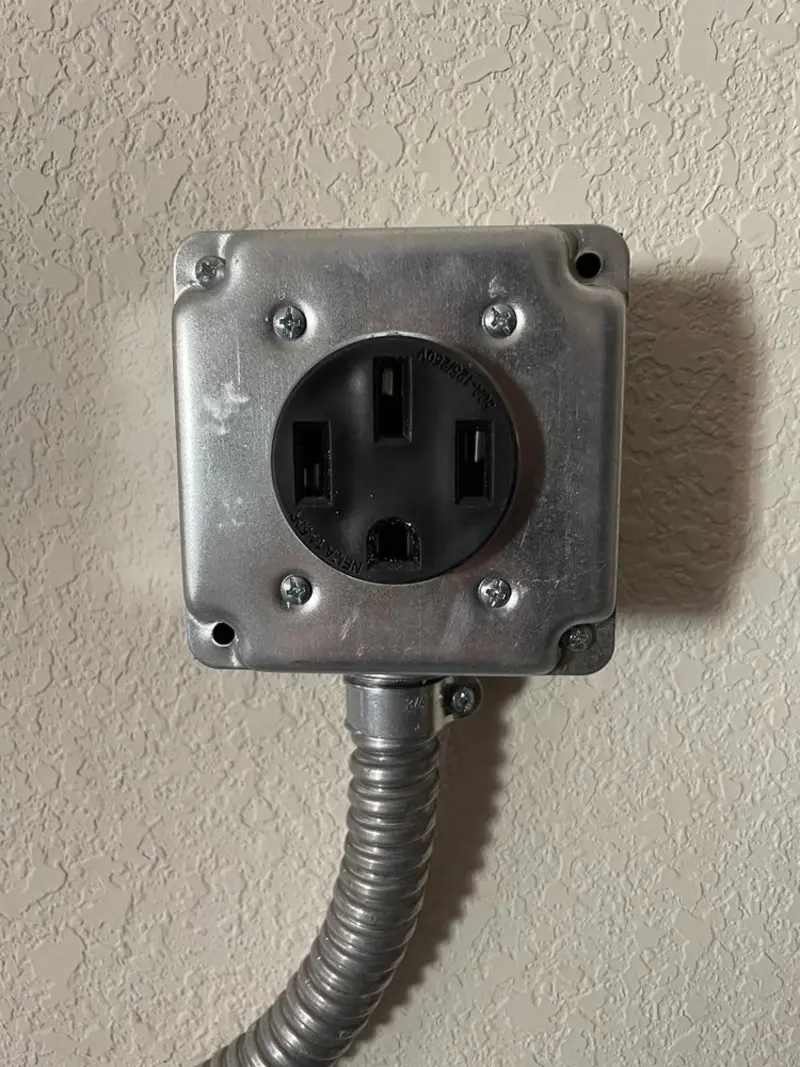 NEMA 14-50 outlet installed for Smart Home Electrical in Mill Creek
